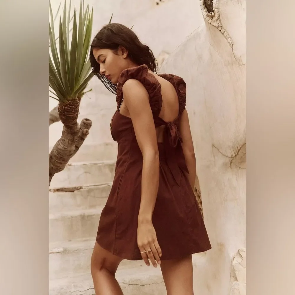 Free People Bom Bom Island Mini Dress NWT